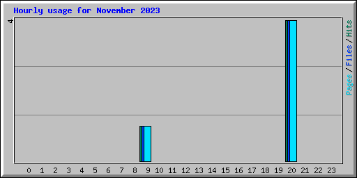 Hourly usage for November 2023